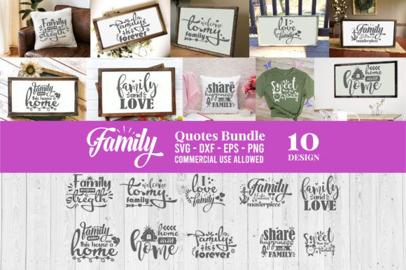 Download Family Quotes SVG Bundle, Home Sign SVG - Home Collection