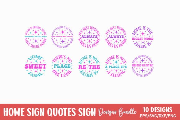 Download Home Sign Quotes Sign Bundle - Home Collection