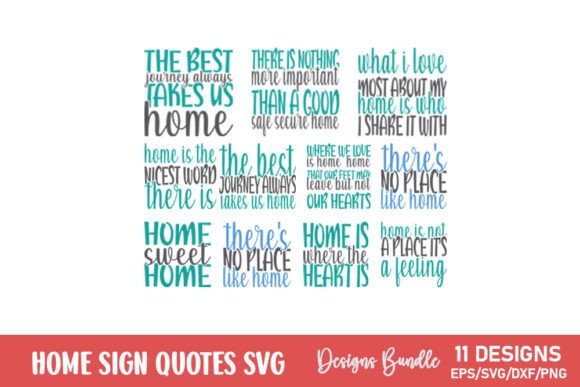 Download Home Sign Quotes SVG Bundle - Home Collection
